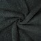 Black Poly Spandex Stretch Solid Curly Teddy Fleece Knit Fabric By the Yard